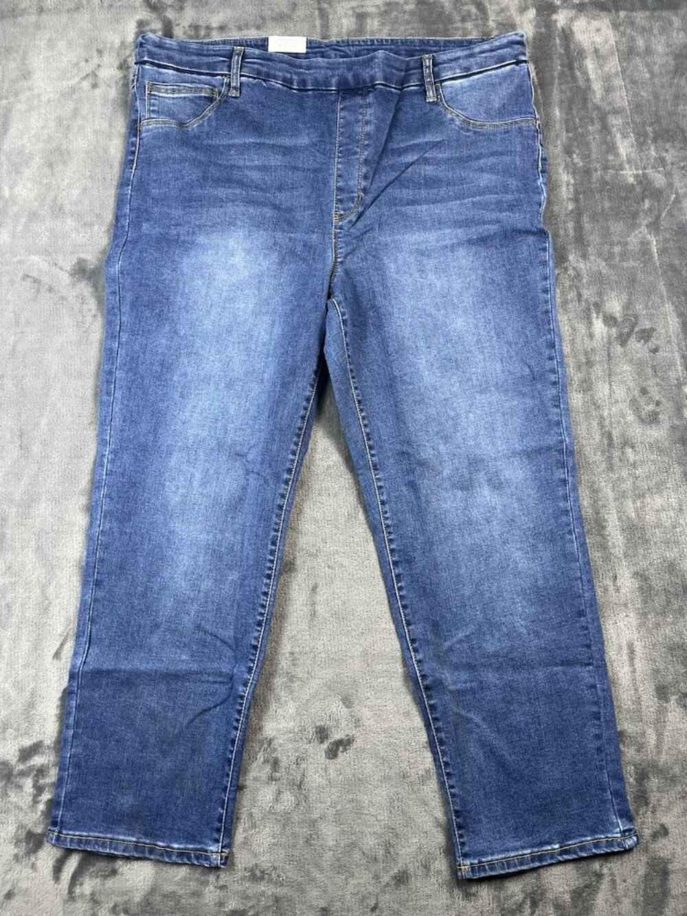 Time and Tru Womens Medium Wash High Rise Denim Jeggings Size XXXL (22) NWT